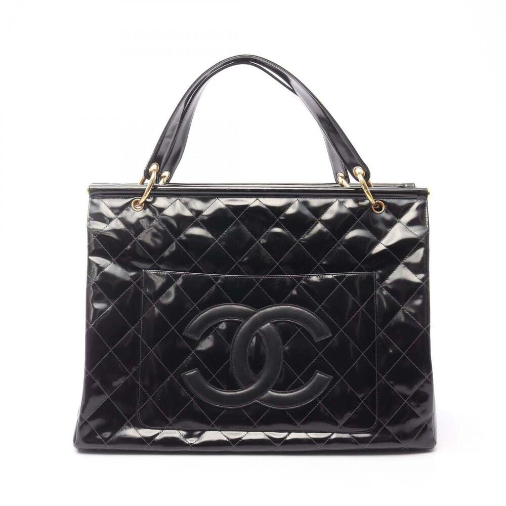 CHANEL Black Leather Tote Bag - Picture 1 of 15